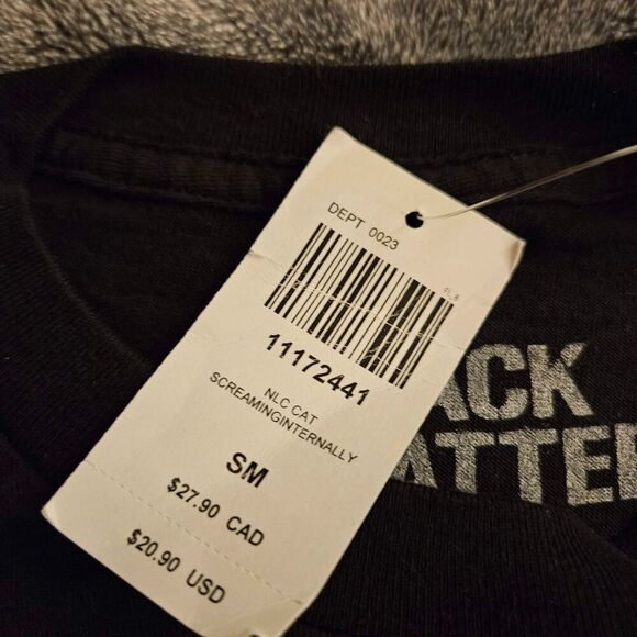 Women Jrs Small Cat Tee T Shirt Screaming Internally Cute Kitten Black Matter S - Picture 2 of 7